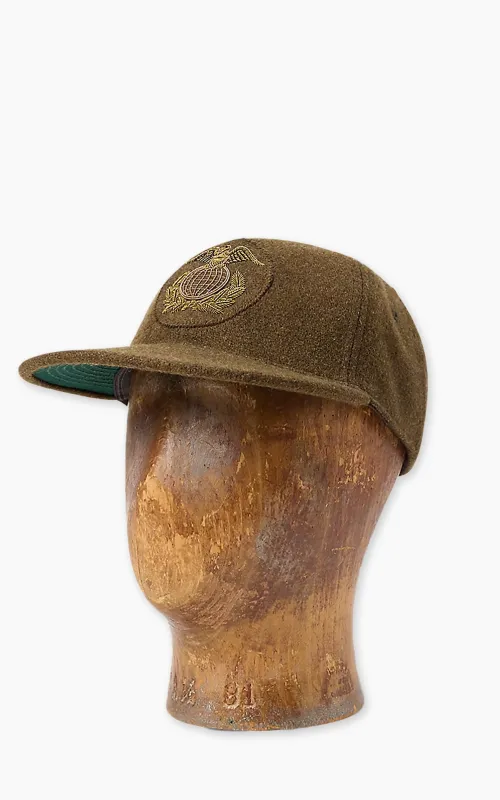 RRL Bullion Wool-Blend Ball Cap Olive sold by Cultizm