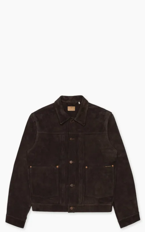 Nudie Jeans Dante II Suede Jacket Dark Brown sold by Cultizm