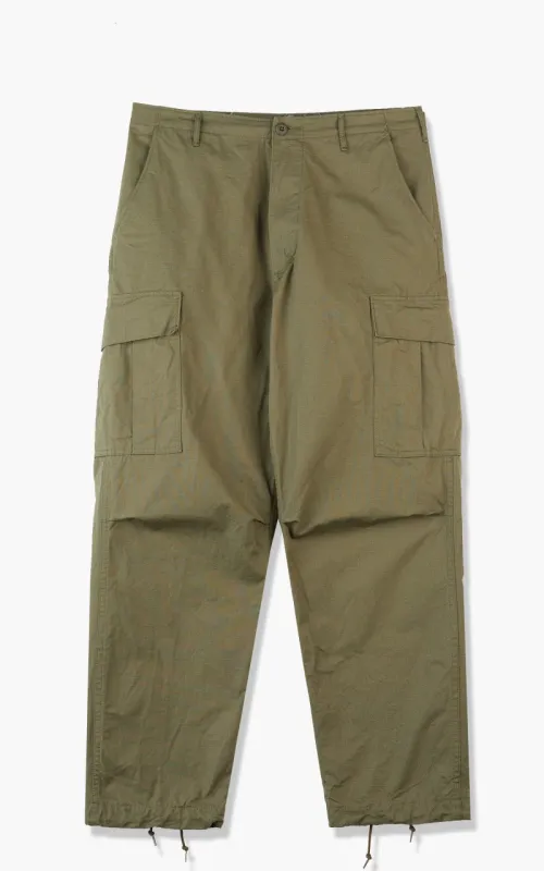 OrSlow Vintage Fit Cargo Pants Ripstop Army sold by Cultizm