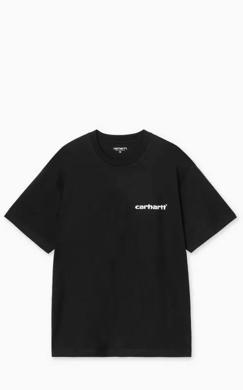 Carhartt WIP S/S Caps T-Shirt Black sold by Cultizm