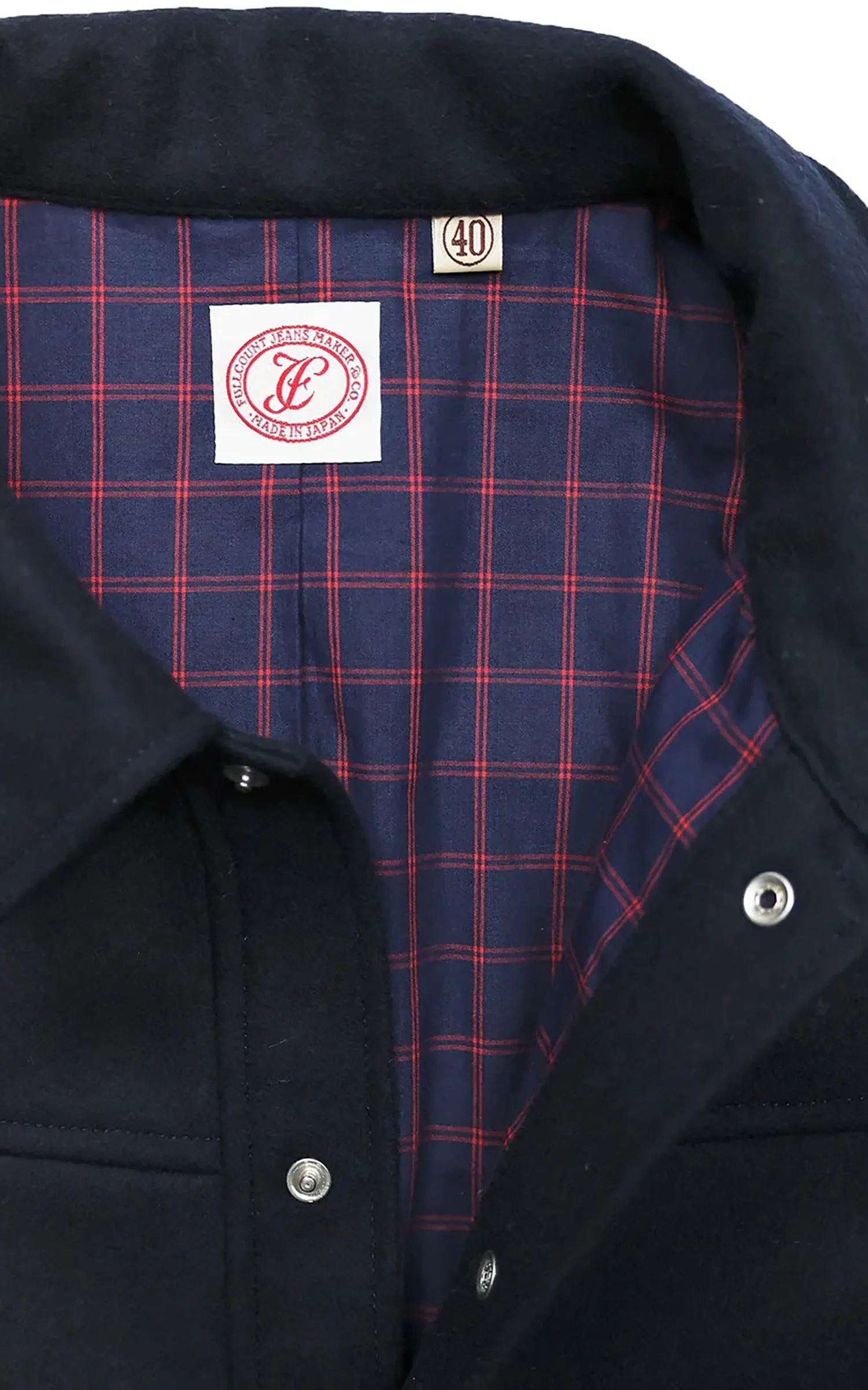 Fullcount 2041 Wool Melton Hollywood Dude Jacket Navy sold by Cultizm product image thumbnail 4