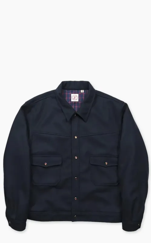 Fullcount 2041 Wool Melton Hollywood Dude Jacket Navy sold by Cultizm