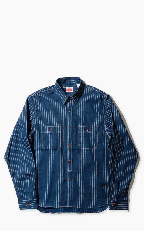 Big John Selvedge Chambray Work Shirt Wabash Indigo sold by Cultizm