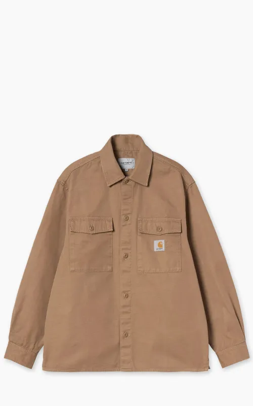 Carhartt WIP Kelly Shirt Jac Cooper Twill Rinsed Peanut sold by Cultizm