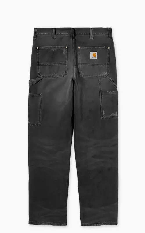 Carhartt WIP Double Knee Pant Dearborn Canvas Grind Wash Black sold by Cultizm