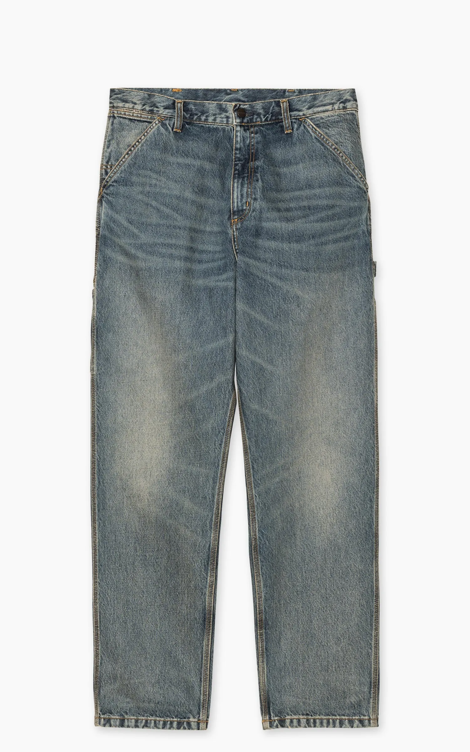 Carhartt WIP Single Knee Pant Smith Denim Worn Washed Blue sold by Cultizm product image thumbnail 2