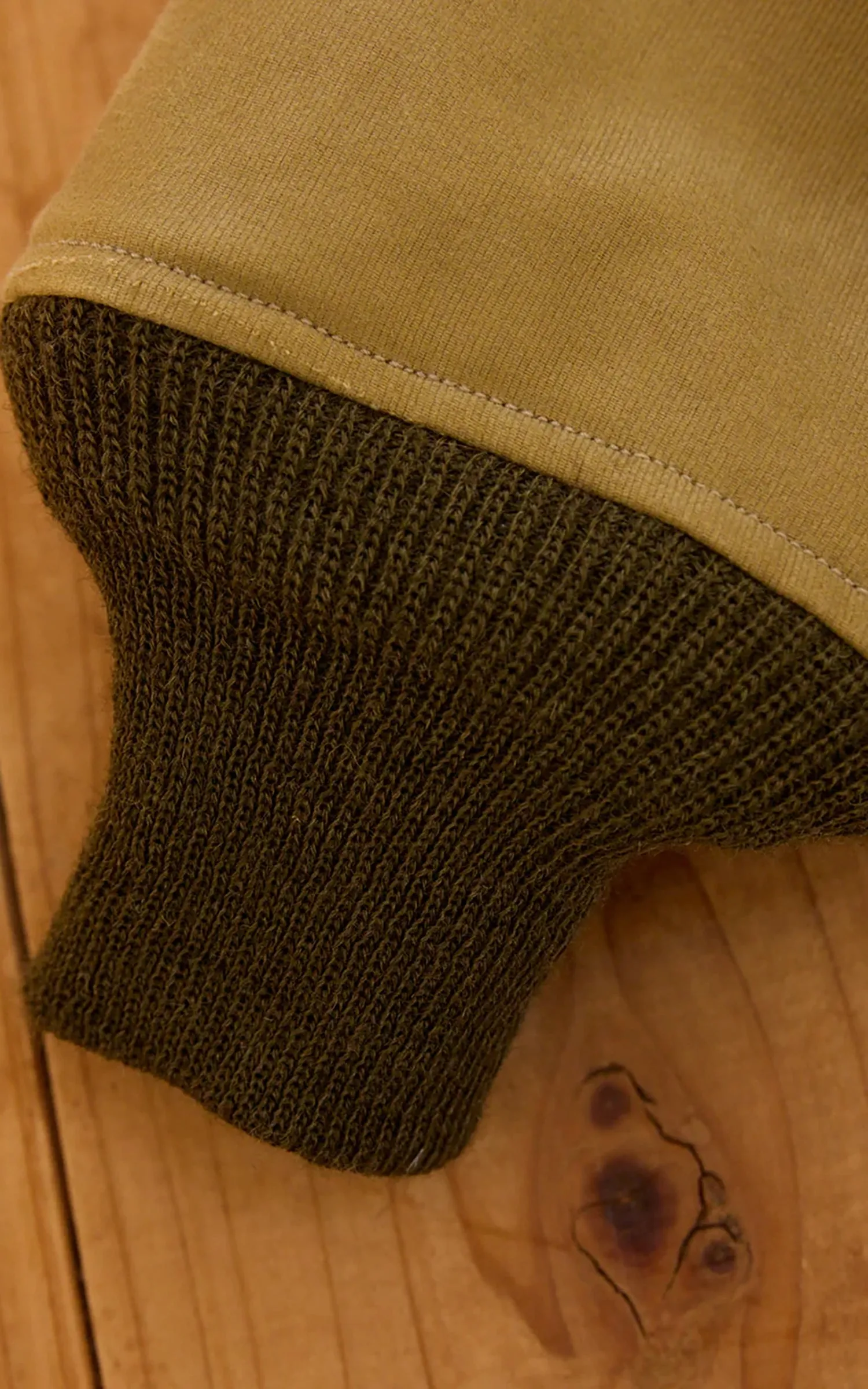 Pherrow's 25W-P1168DJ Deck Jacket Alpaca Faded Khaki sold by Cultizm product image thumbnail 5