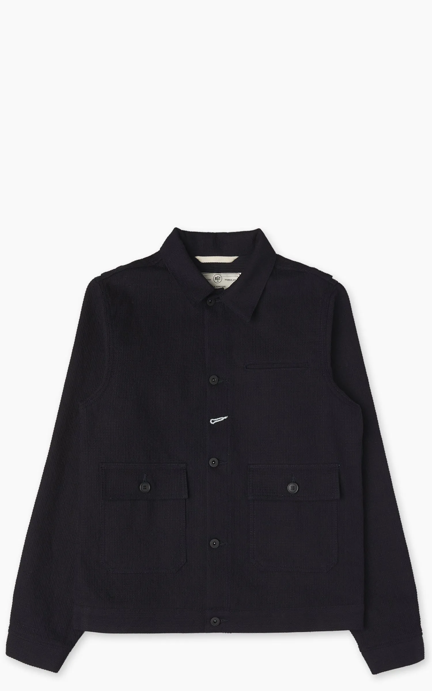 Rogue Territory Ranger Jacket Sashiko Waffle Indigo sold by Cultizm