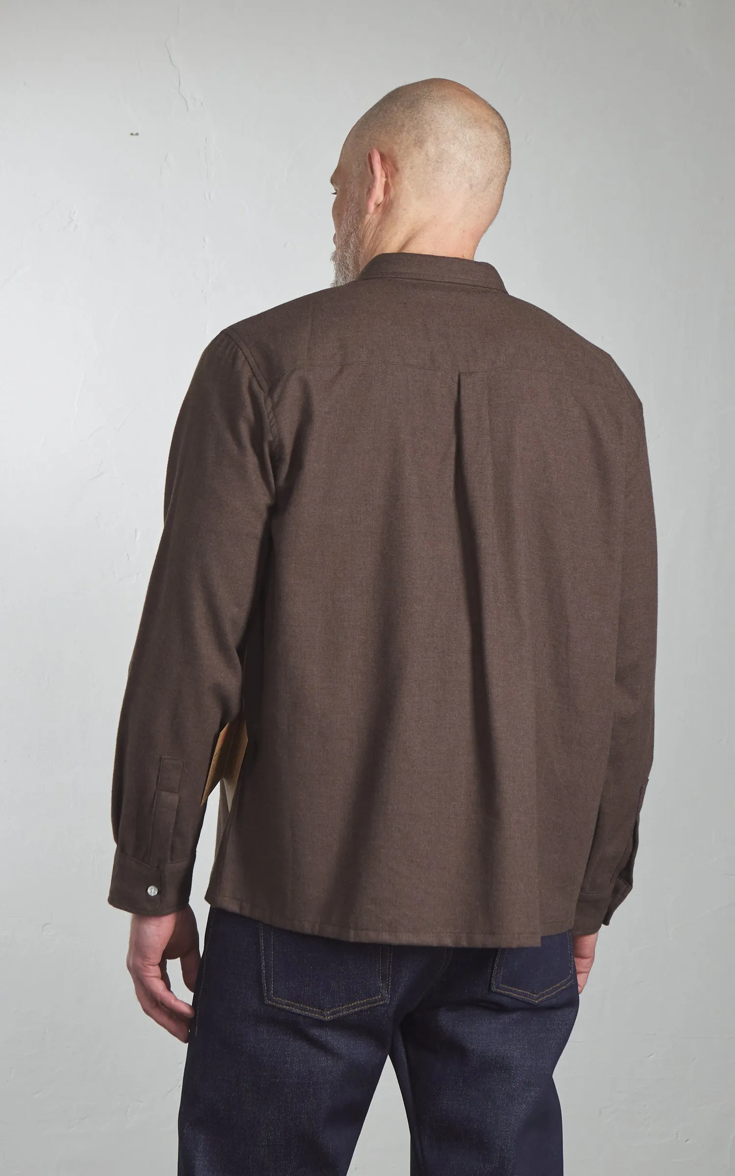 Naked & Famous Denim True Shirt Soft Twill Brown sold by Cultizm product image thumbnail 5