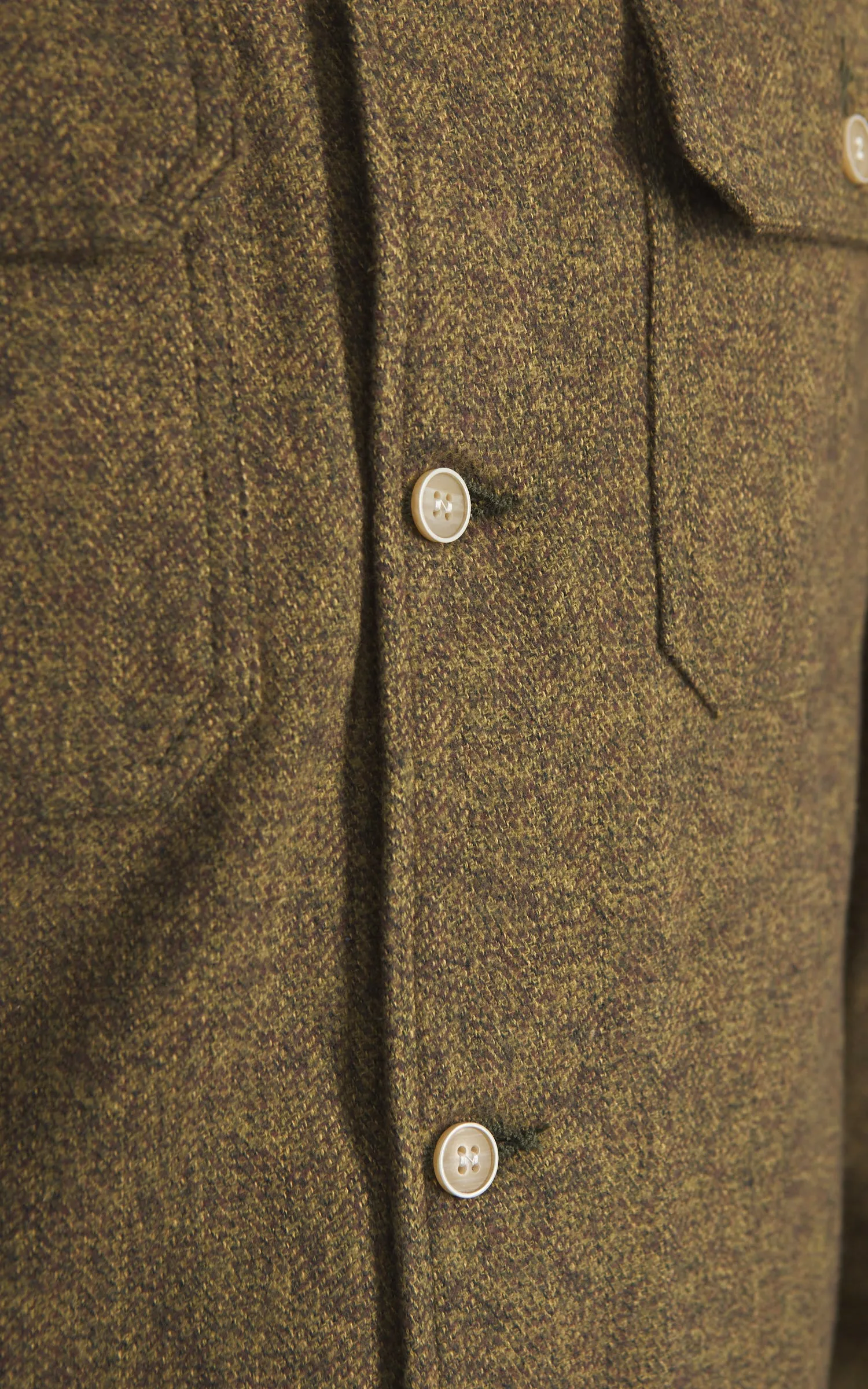 Naked & Famous Denim Work Shirt Herringbone Triple Twist Forest sold by Cultizm product image thumbnail 3