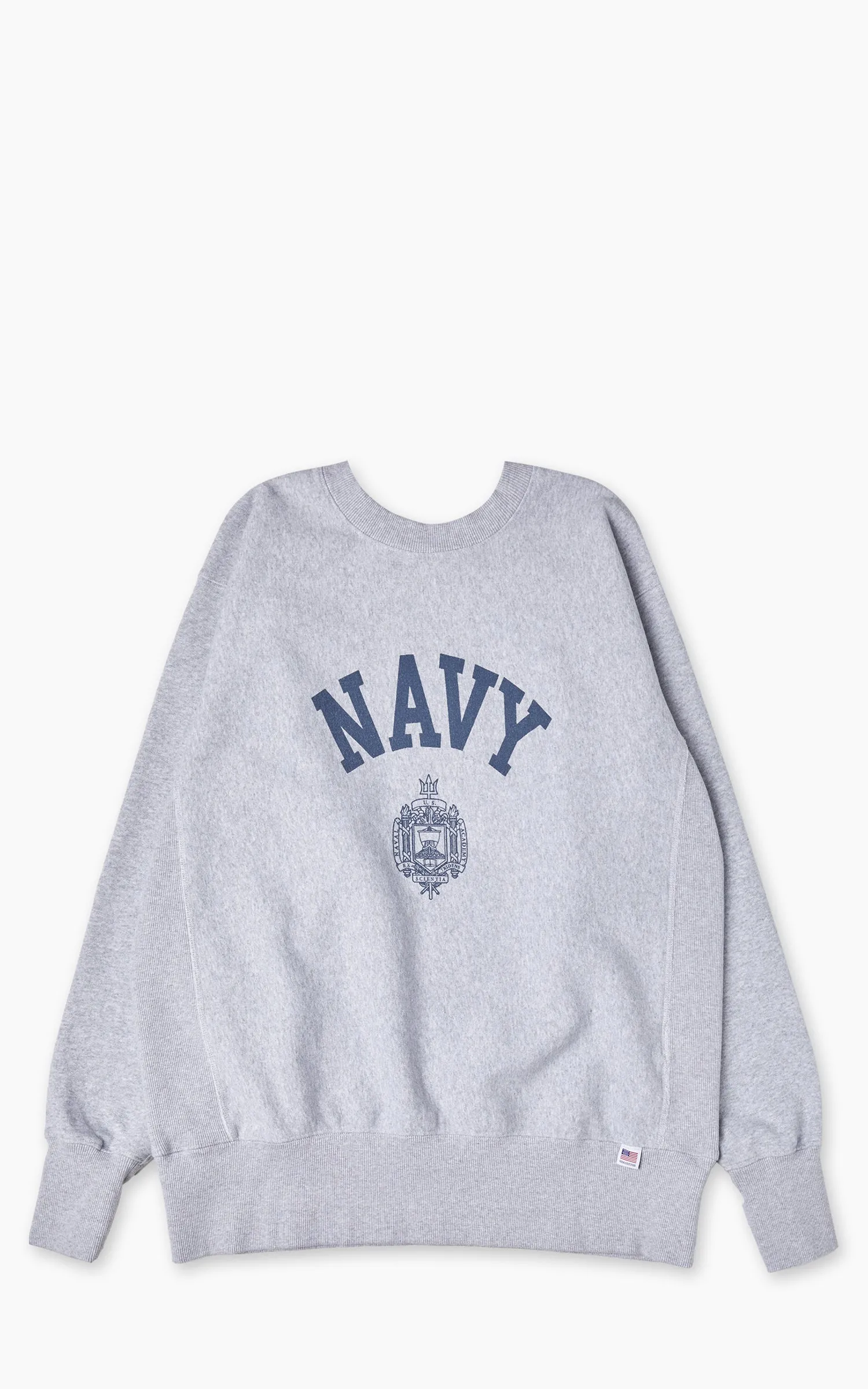Houston U.S. Cotton R/V Sweatshirt (Navy) Print Heather Grey sold by Cultizm