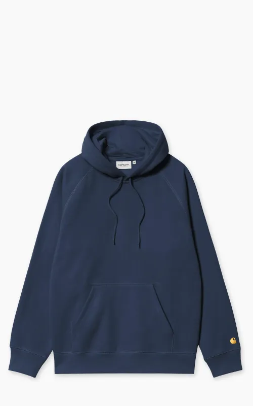 Carhartt WIP Hooded Chase Sweatshirt Jupiter/Gold sold by Cultizm
