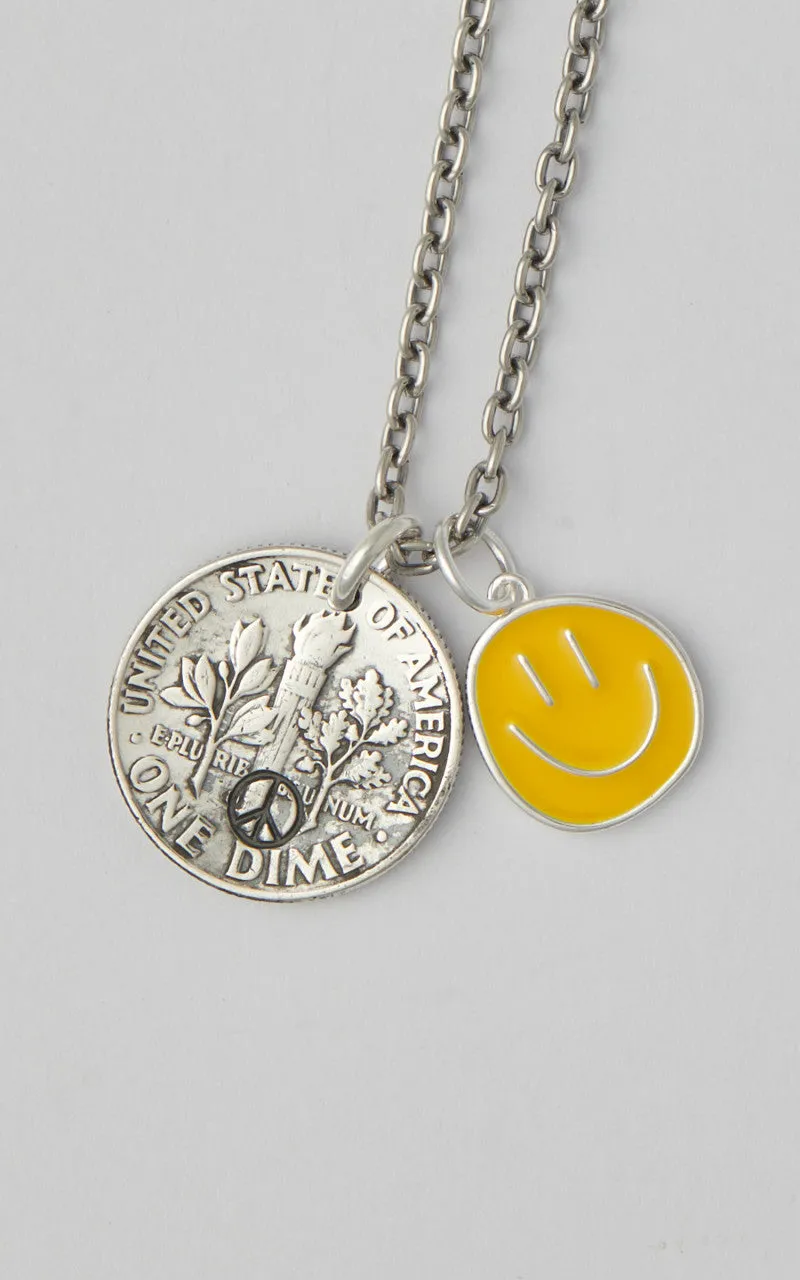 North Works N-645-A Necklace 925 Silver Smile Peace Yellow sold by Cultizm product image thumbnail 2