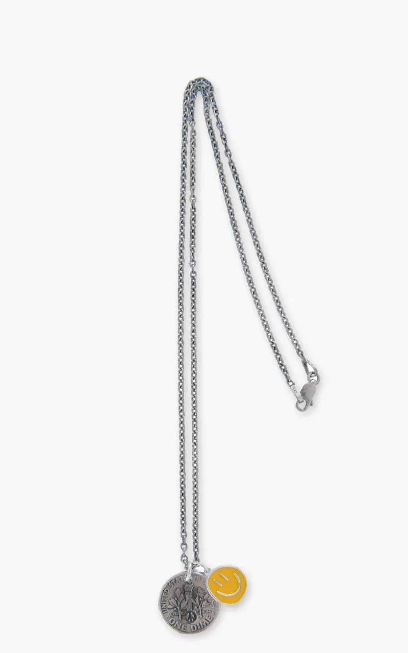 North Works N-645-A Necklace 925 Silver Smile Peace Yellow sold by Cultizm