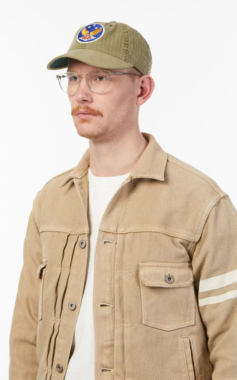 RRL Winged-Logo Baseball Cap Garment-Dyed Brewster Green sold by Cultizm product image thumbnail 2