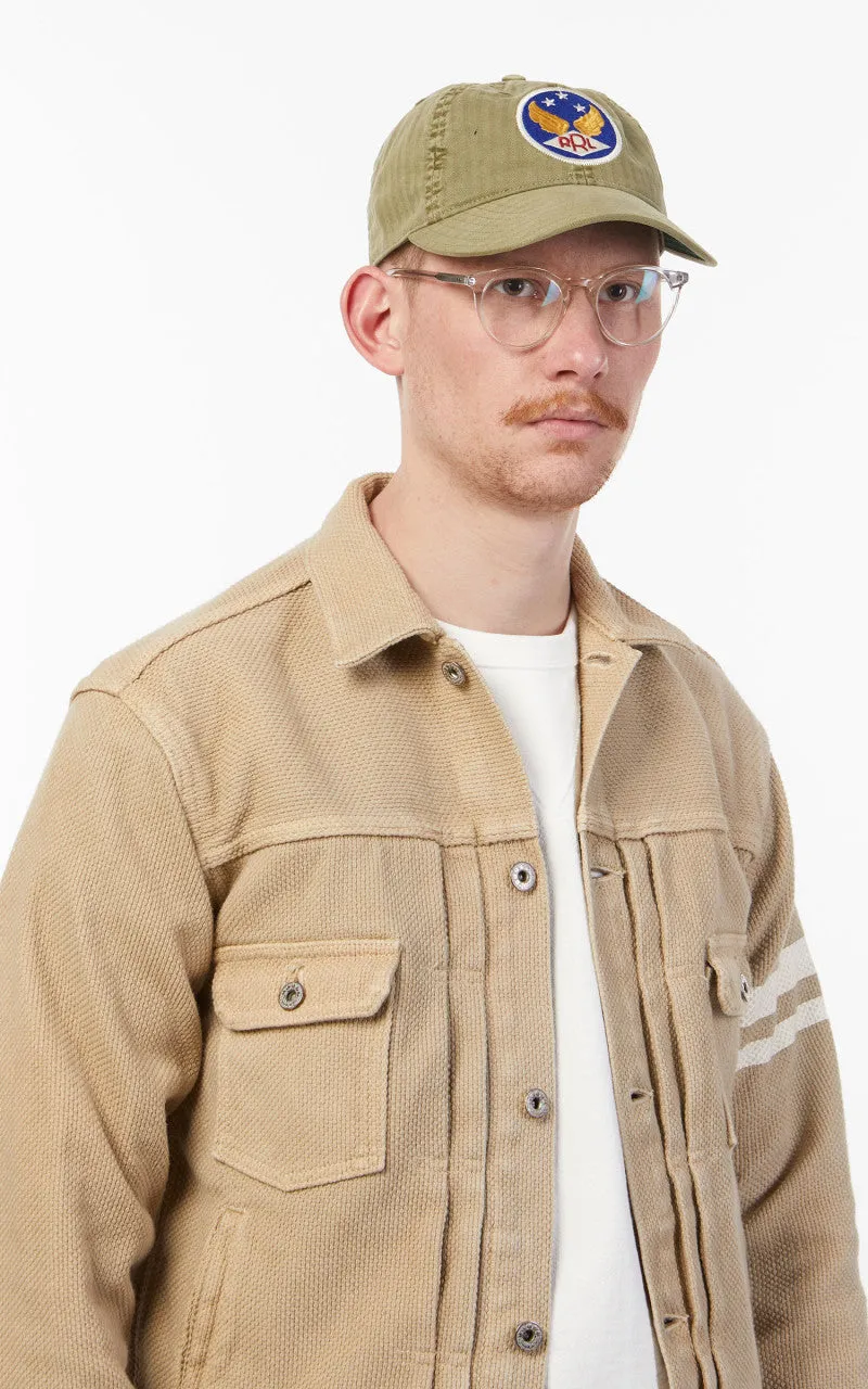 RRL Winged-Logo Baseball Cap Garment-Dyed Brewster Green sold by Cultizm product image thumbnail 5