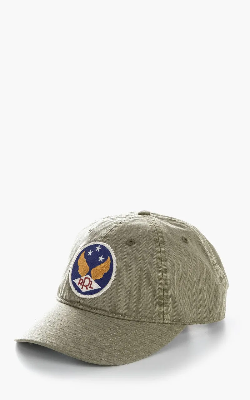 RRL Winged-Logo Baseball Cap Garment-Dyed Brewster Green sold by Cultizm product image thumbnail 4