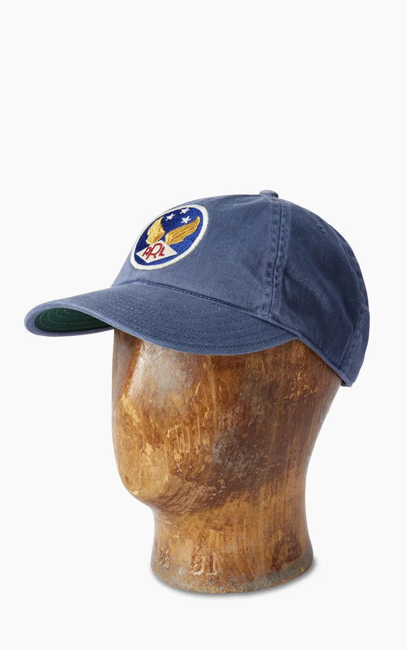 RRL Winged-Logo Baseball Cap Garment-Dyed Midnight Blue sold by Cultizm