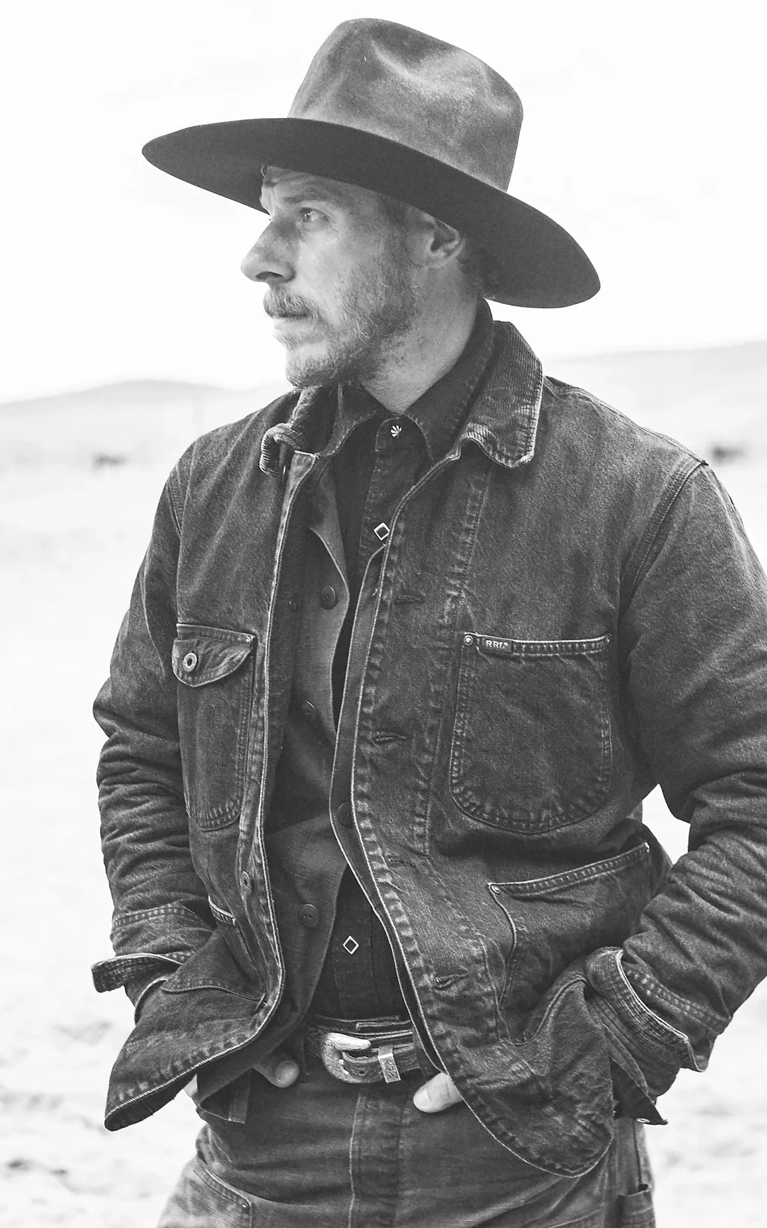 RRL Corduroy-Collar Denim Jacket Black sold by Cultizm product image thumbnail 3