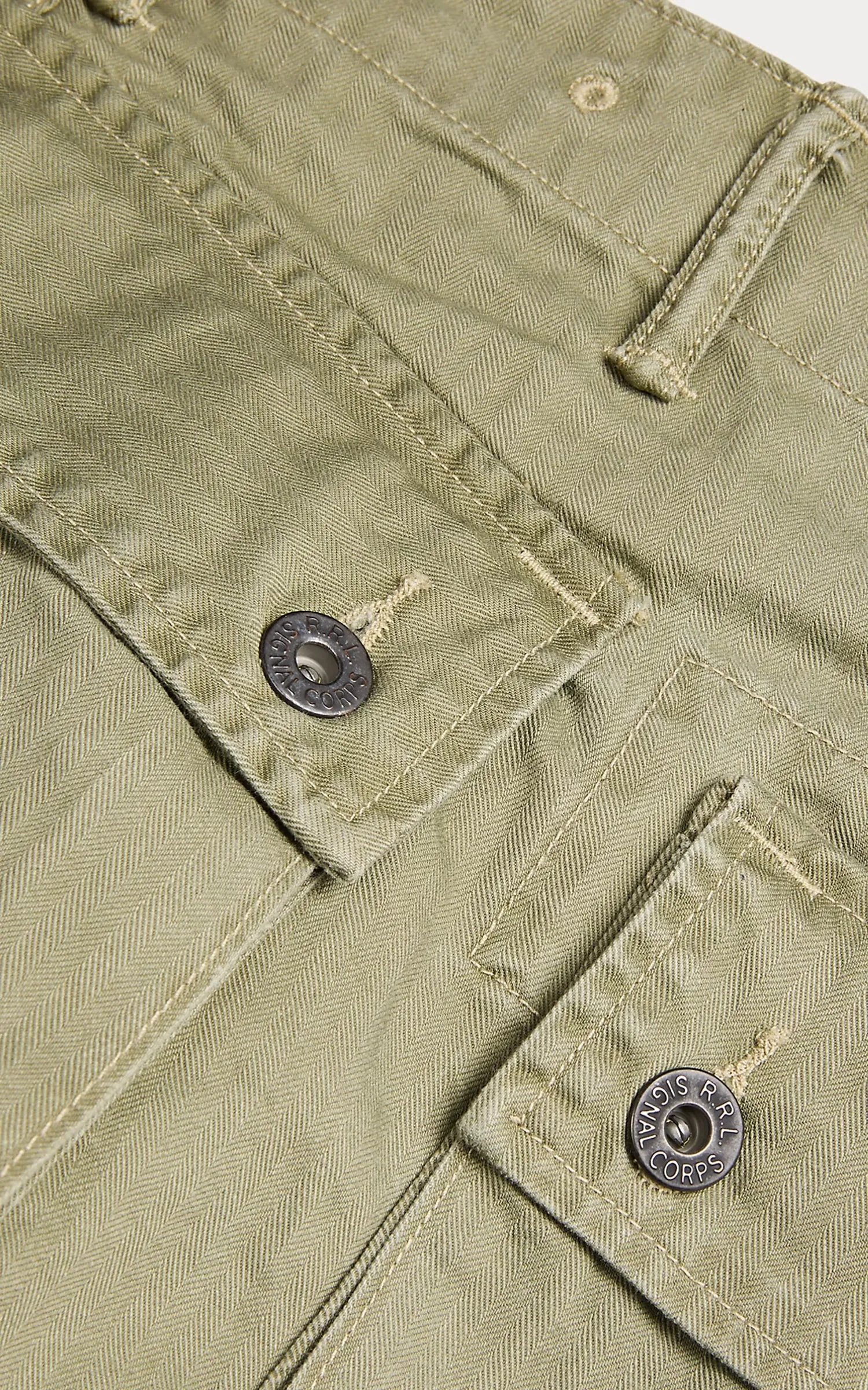RRL Herringbone Field Cargo Trouser Olive sold by Cultizm product image thumbnail 5