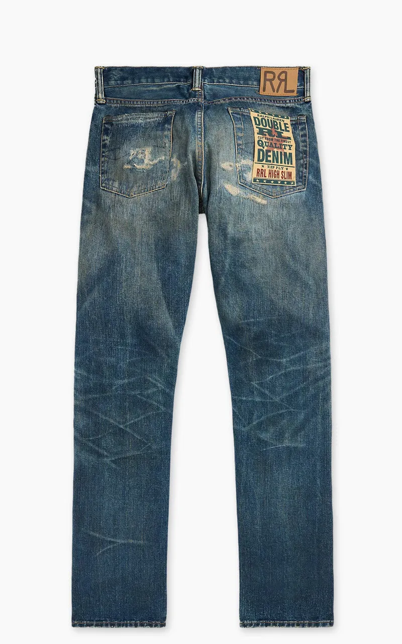 RRL High Slim Jean Brannon Repaired Wash sold by Cultizm product image thumbnail 2