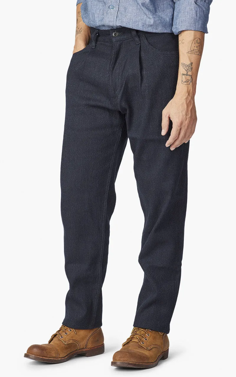 Japan Blue JBJE1500 Sashiko Wide Tapered Pants Indigo sold by Cultizm product image thumbnail 4