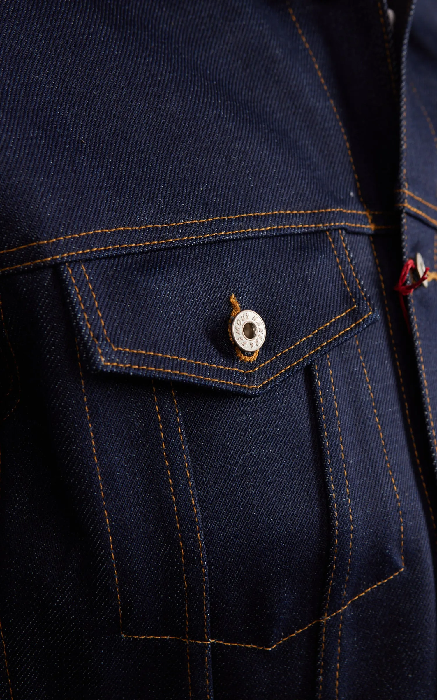 Naked & Famous Denim Denim Jacket Elephant 14 - Dirty Elephant Selvedge Indigo 20oz sold by Cultizm product image thumbnail 4