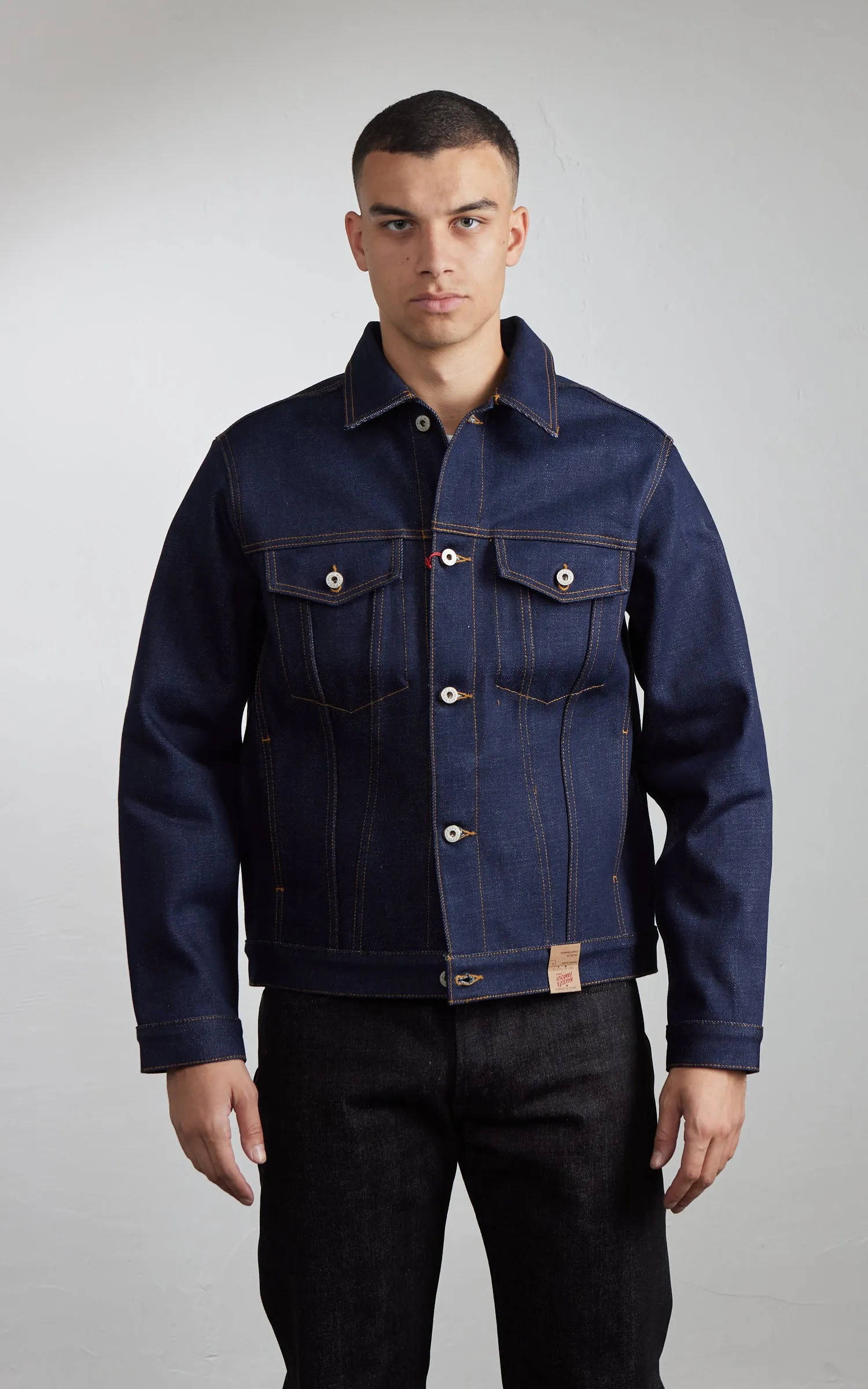 Naked & Famous Denim Denim Jacket Elephant 14 - Dirty Elephant Selvedge Indigo 20oz sold by Cultizm product image thumbnail 2