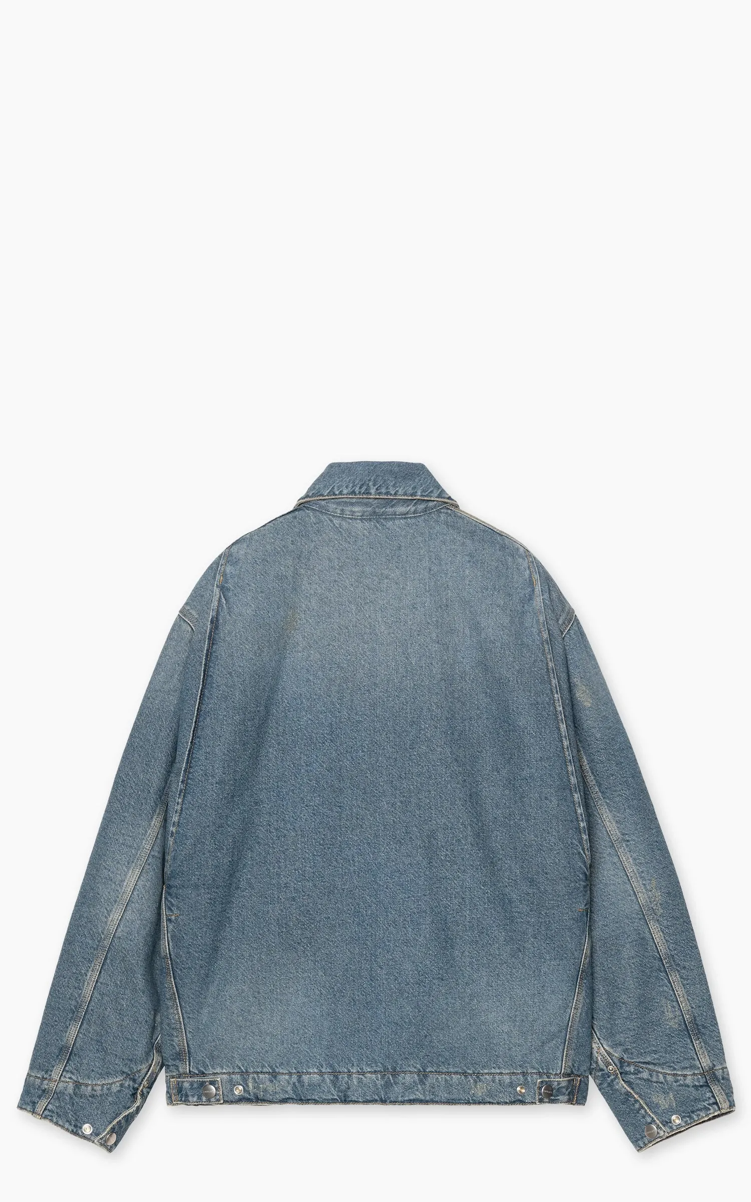 Carhartt WIP OG Detroit Jacket Bradenton Denim Grind Washed Blue sold by Cultizm product image thumbnail 3