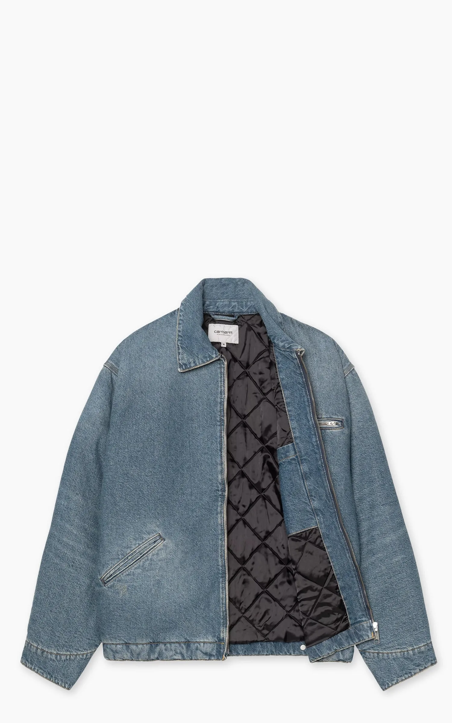 Carhartt WIP OG Detroit Jacket Bradenton Denim Grind Washed Blue sold by Cultizm product image thumbnail 2