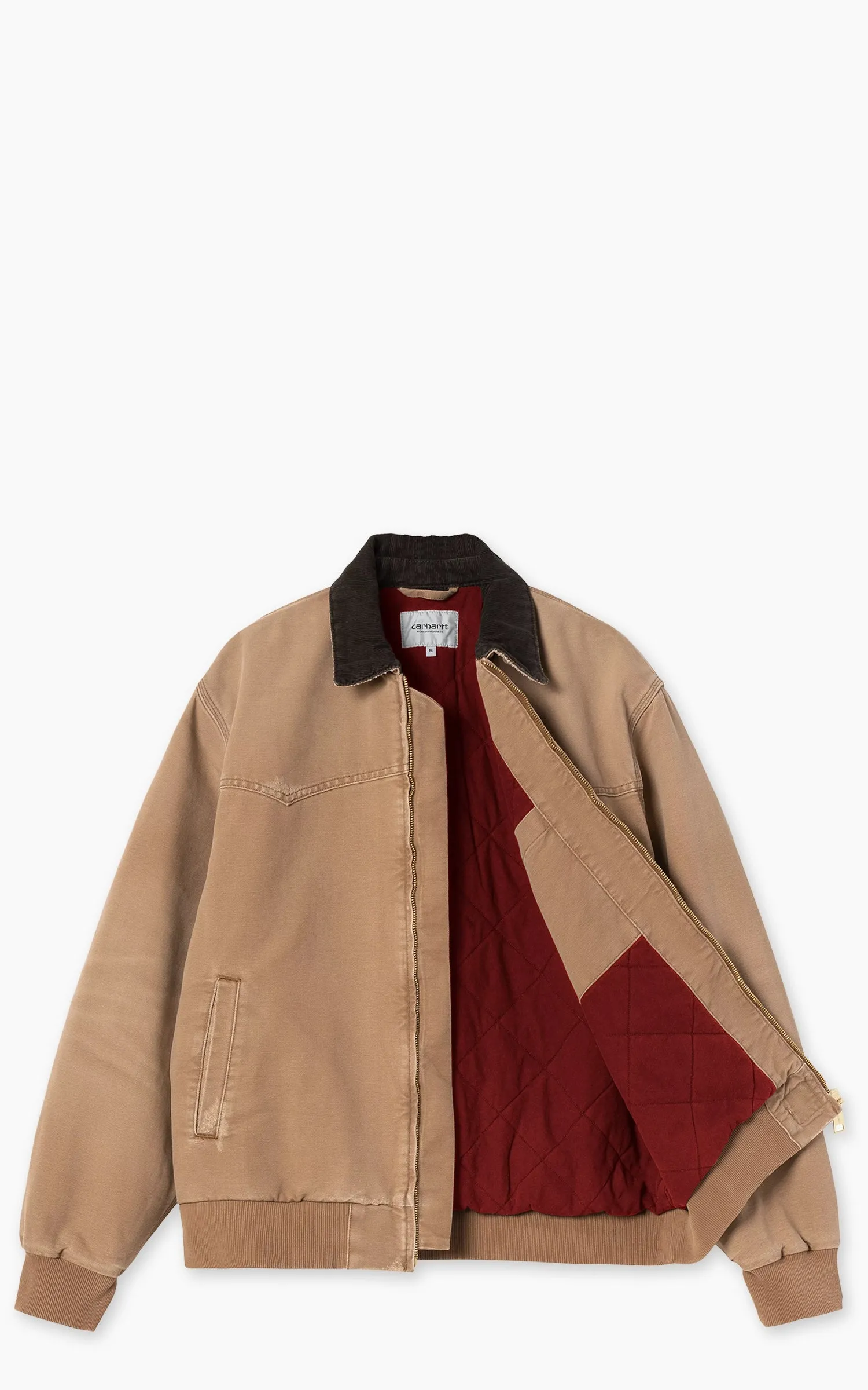 Carhartt WIP OG Santa Fe Jacket Dearborn Canvas Grind Washed Hamilton Brown/Tobacco sold by Cultizm product image thumbnail 2