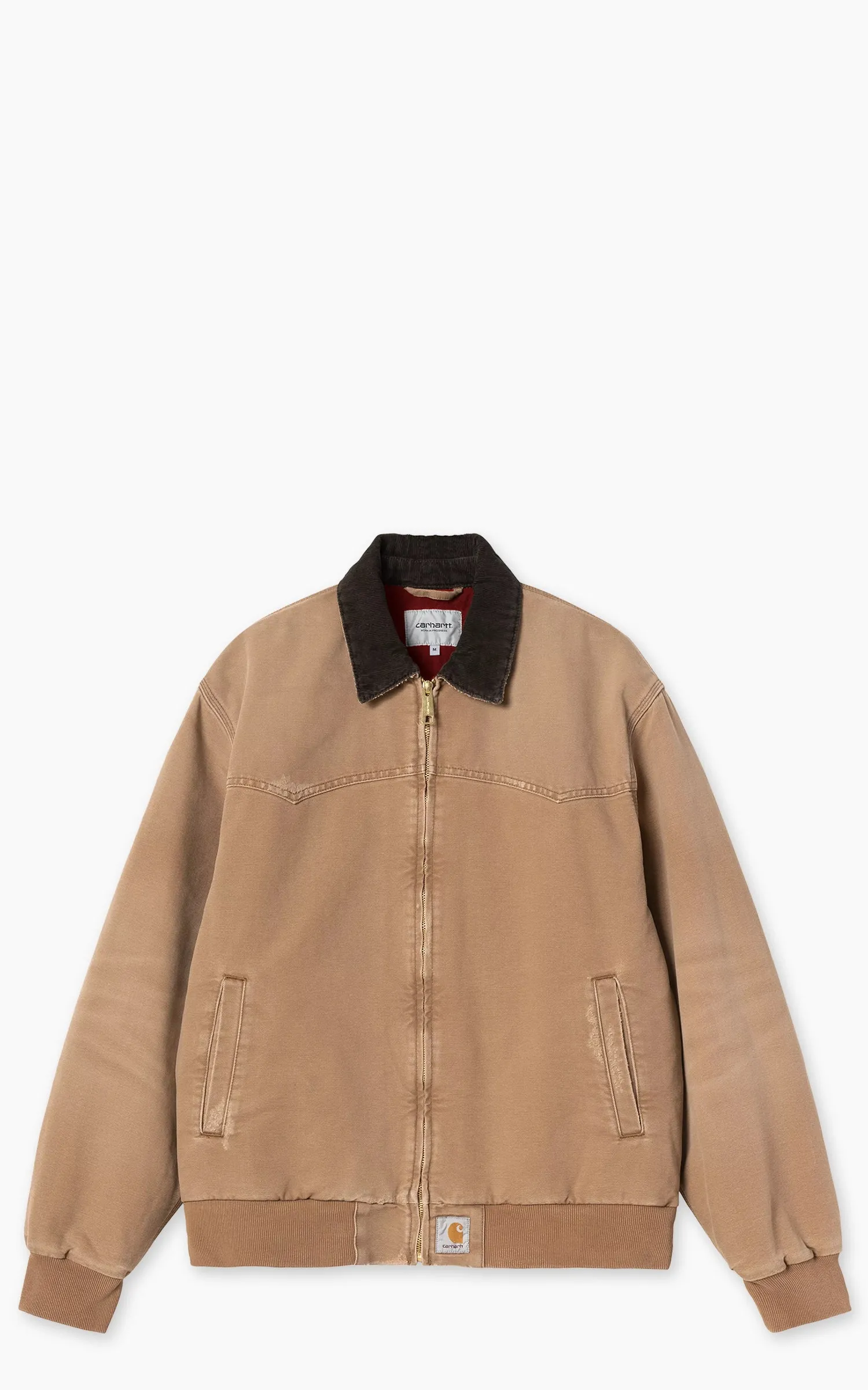 Carhartt WIP OG Santa Fe Jacket Dearborn Canvas Grind Washed Hamilton Brown/Tobacco sold by Cultizm