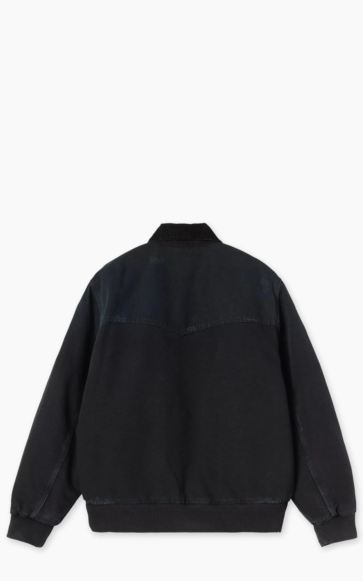 Carhartt WIP OG Santa Fe Jacket Dearborn Canvas Grind Washed Black/Black sold by Cultizm product image thumbnail 3
