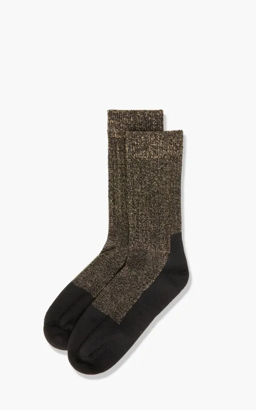 Red Wing Shoes Deep Toe-Capped Wool Socks Black Khaki sold by Cultizm