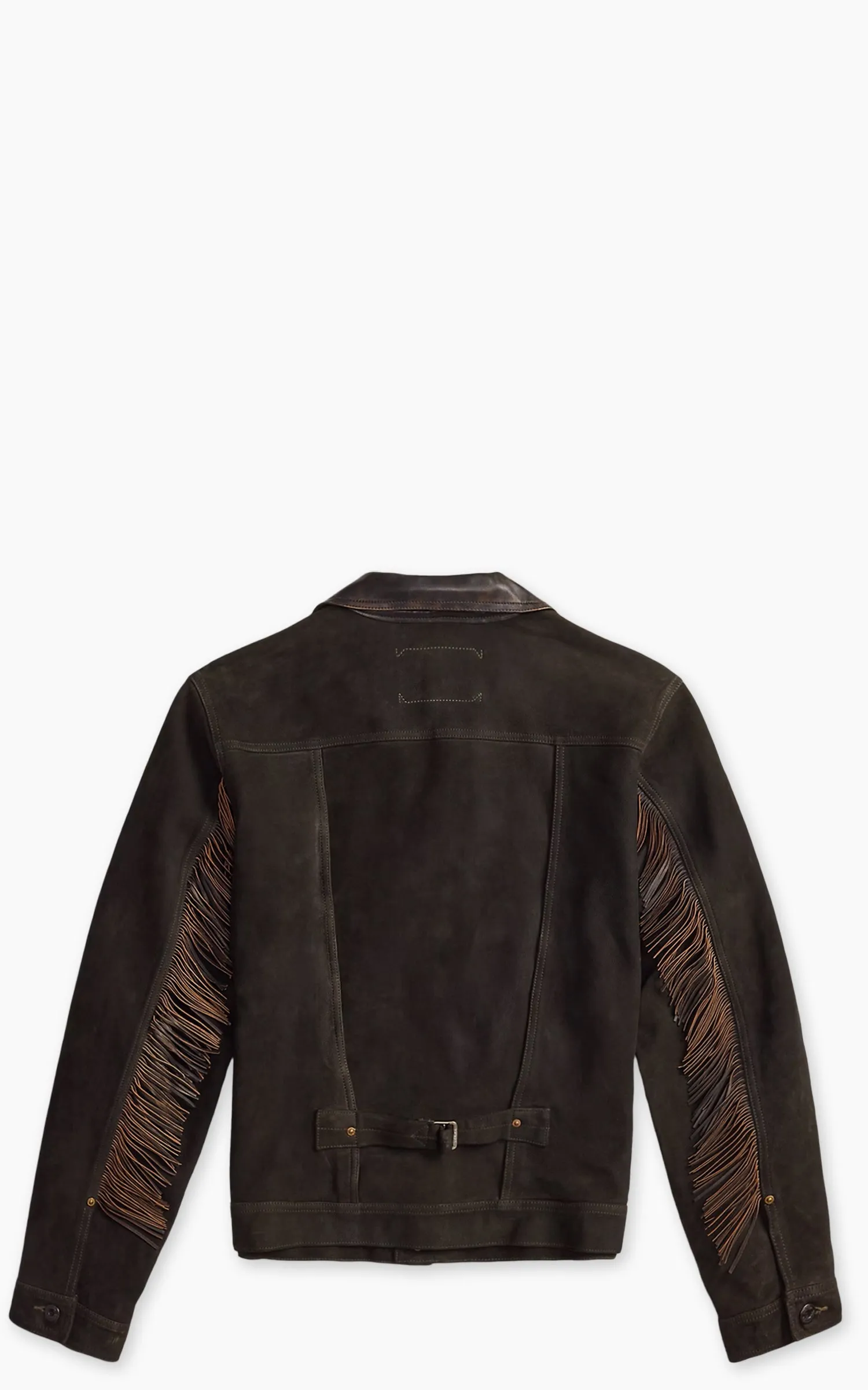 RRL Leather-Trim Suede Jacket Black sold by Cultizm product image thumbnail 3