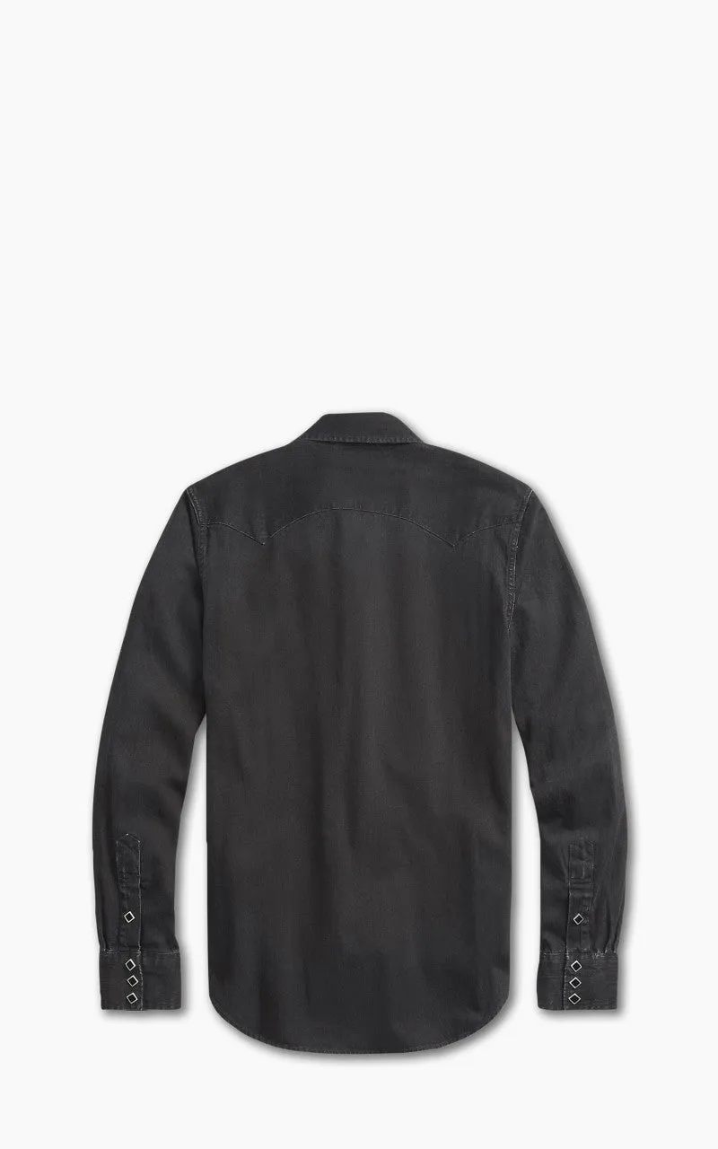 RRL Sawtooth Western Shirt Denim Black sold by Cultizm product image thumbnail 2