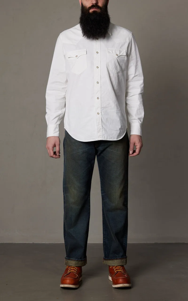 RRL Buffalo Western Shirt Poplin White sold by Cultizm product image thumbnail 2