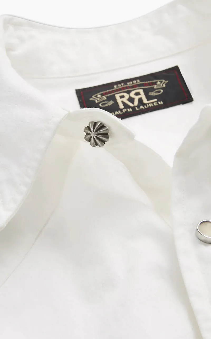 RRL Buffalo Western Shirt Poplin White sold by Cultizm product image thumbnail 5