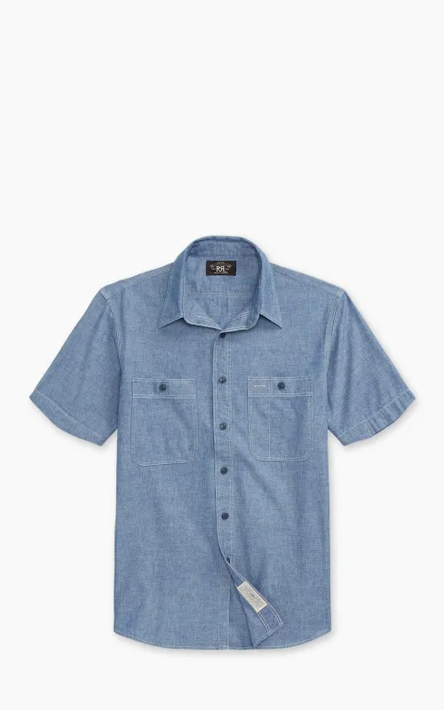 RRL Indigo Chambray Workshirt Indigo sold by Cultizm