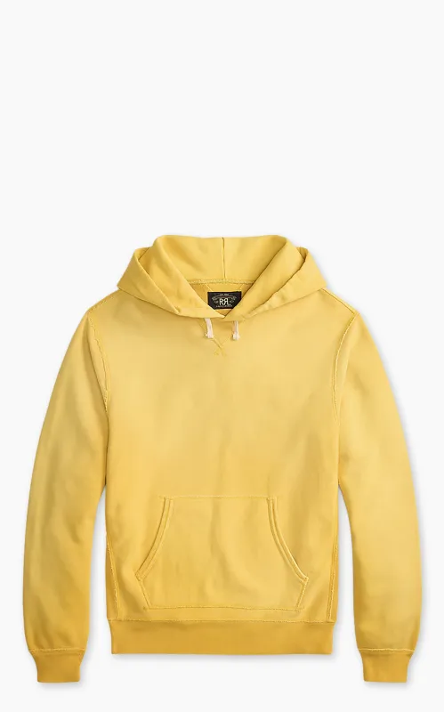 RRL Garment-Dyed Fleece Hoodie Campus Yellow made by RRL