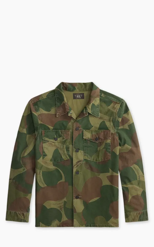 RRL Camo Poplin Overshirt Brush Stroke Camo made by Cultizm