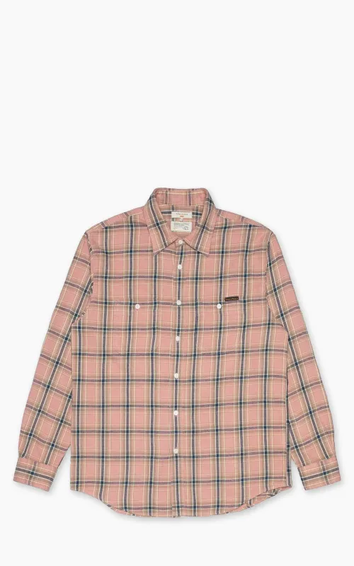 Nudie Jeans Julian Worker Shirt Checked Pink made by Nudie Jeans