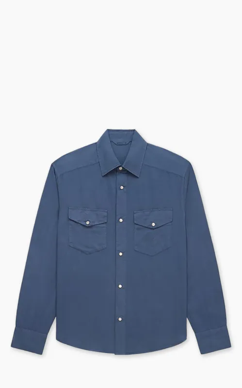 3sixteen Snap Western Shirt Garment Dye Slate sold by Cultizm