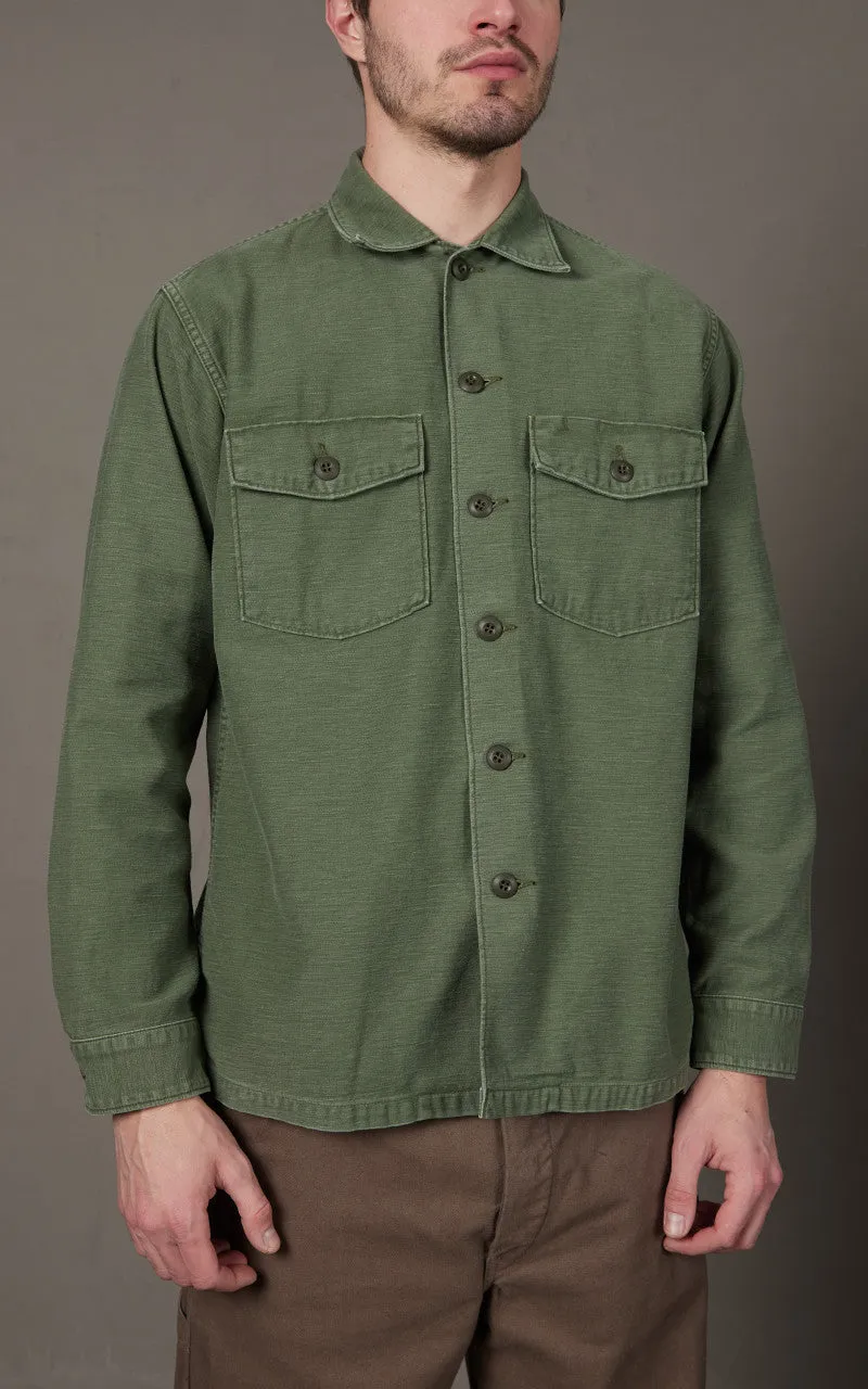 OrSlow US Army Fatigue Shirt Green Used Wash sold by Cultizm product image thumbnail 3