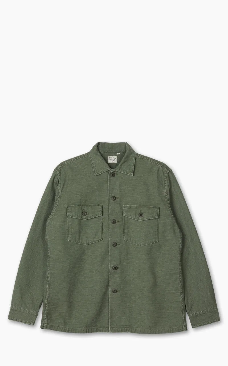 OrSlow US Army Fatigue Shirt Green Used Wash sold by Cultizm