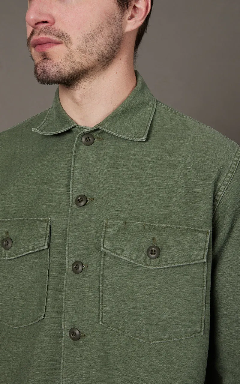 OrSlow US Army Fatigue Shirt Green Used Wash sold by Cultizm product image thumbnail 4