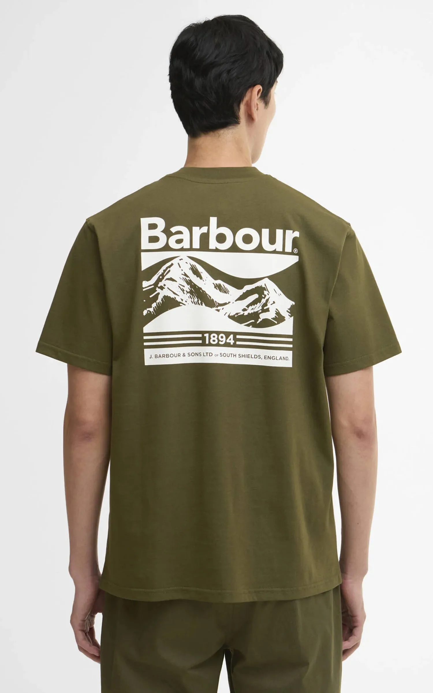 Barbour Camber Oversized T-Shirt Mid Olive sold by Cultizm product image thumbnail 2