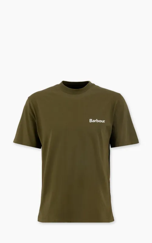 Barbour Camber Oversized T-Shirt Mid Olive sold by Cultizm