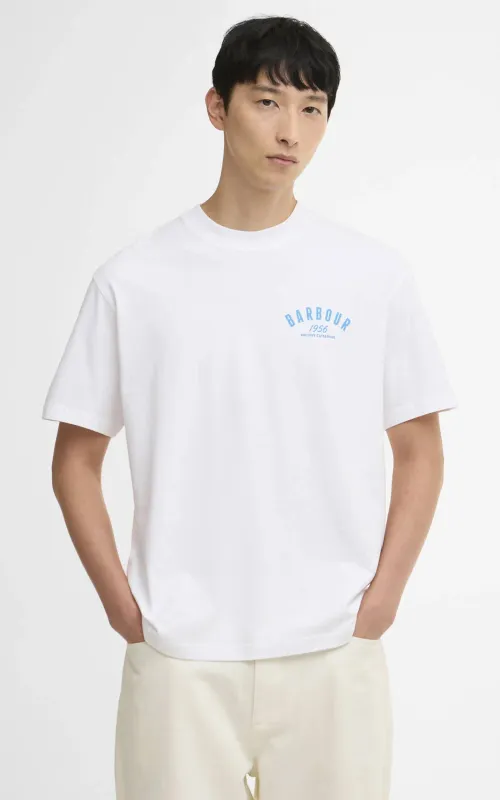 Barbour 1956 Graphic Oversized T-Shirt White sold by Cultizm