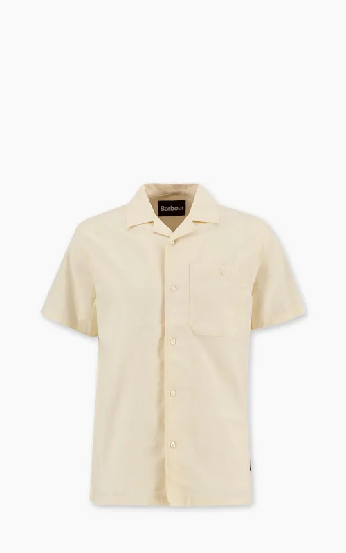 Barbour Parkvale Slub Relaxed Short-Sleeved Shirt Neutral sold by Cultizm